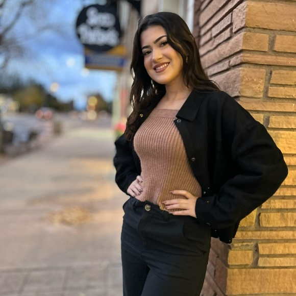 Black Suede Jacket NWT Size Small LAST ONE - Picture 5 of 7